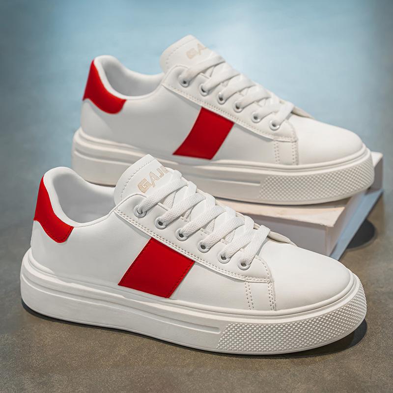 

Men s shoes 2025 new light luxury men s shoes platform white shoes versatile casual trendy shoes low-top fashion shoes breathable increase 39