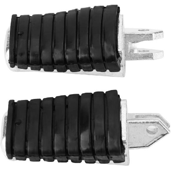 Qiilu Motorrad Fußrasten Anti-Rutsch Gummi Vordere Fußrasten Fußstütze Trittbrett für XV250 XV125 XV400 XV500 XV535 XV750 XV1100 XVS125 XVS250 XVS400