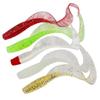 20pcs Soft Fishing Lure Set Silicone Snake eel Baits with Lead Jig Head Fishhook Offset Hooks Worm