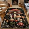 1 Stück Roter Fliegenpilz Druck Teppich für Schlafzimmer Wohnzimmer Bettseite Sofa Bodenmatte Modernes Wohndekor Bereichsteppich Große Größe
