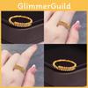 Elegant Vietnamese 2023 Sand Gold Memory Ring For Women With Stunning Sparkling Beads
