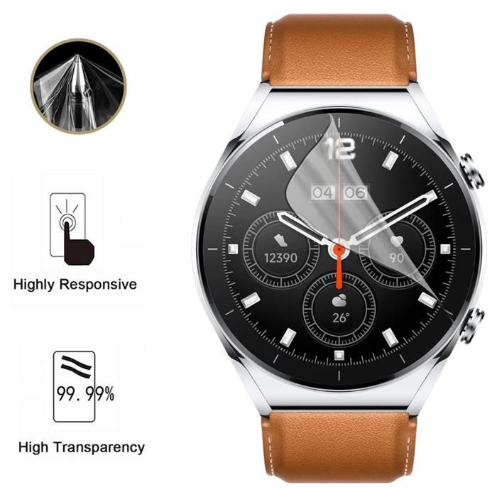 Protecție ecran pentru Xiaomi Watch S1 [Pachet 6] Folie de protecție din plastic rezistentă ultra subțire Phonillico