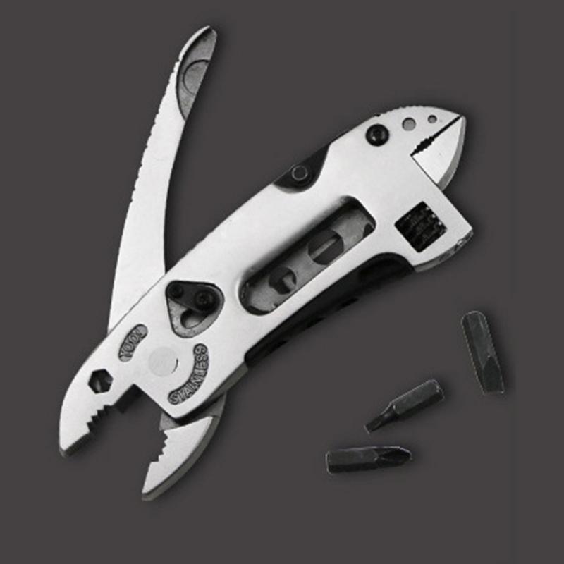 Clește pliabil multifuncțional Cuțite de buzunar Clește Camping în aer liber Unelte de supraviețuire pentru vânătoare Instrumente multifuncționale din oțel inoxidabil