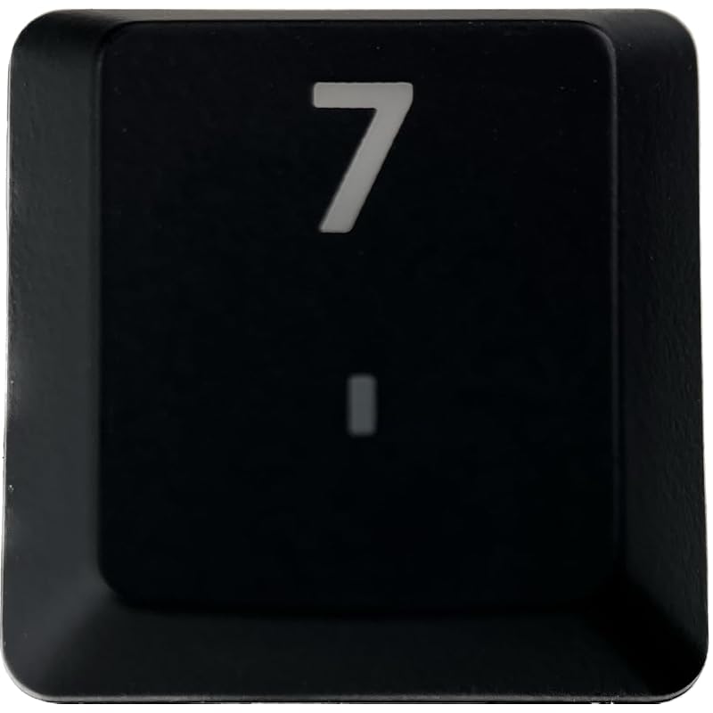 

logitech G913/G913TKL/G813 replacement keycaps [Sold as 1 piece] (Light-emitting compatible) [BERGBUCH] (7, Black)