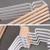 3Pcs Retro Metal Wood Hanger Wardrobe Wide Shoulder Non-slip Clothes Hangers Household Coat Pants Suits Drying Rack Organizer