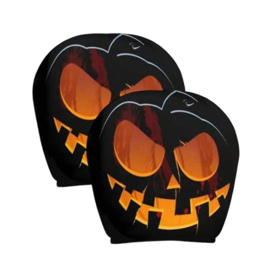 2Pcs Funny Cartoon Car Headrest Covers Easy Installation Car Seat Head Rest Protector