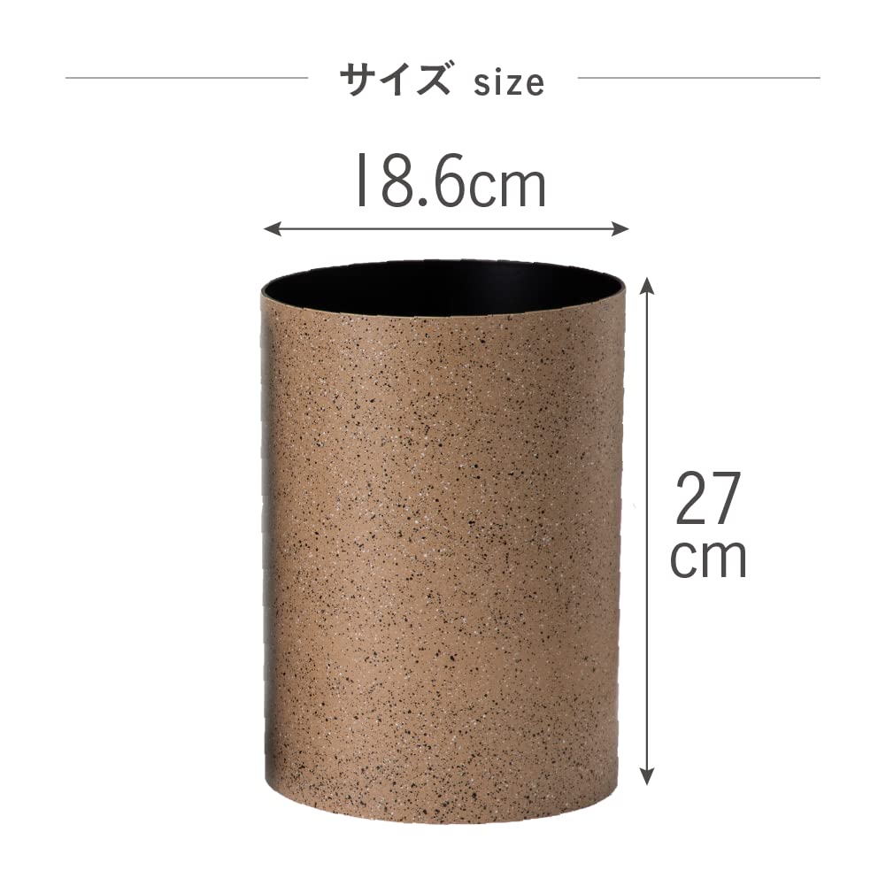 FUJIEI dustper style planter cover L stone yellow Pot cover planter cover pot trash can dust box wastebasket houseplant plant flower indoor outdoor
