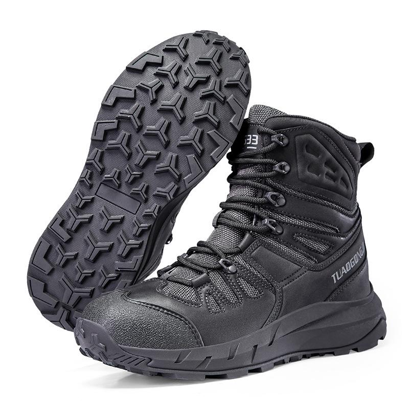 Men's High-Top Tactical Desert & Hiking Boots - Large Size