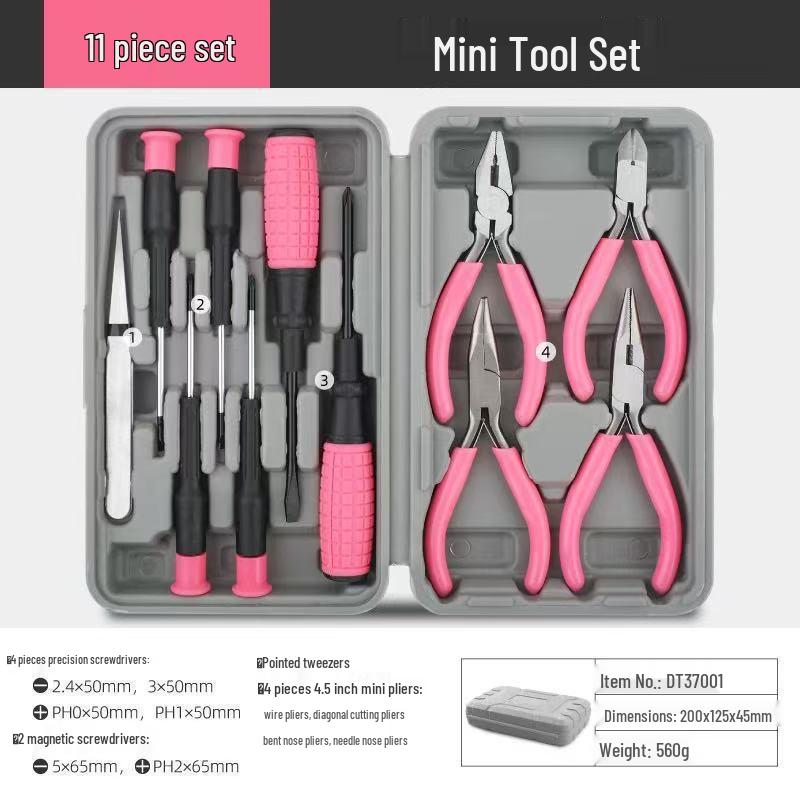 Complete Home Repair Tool Kit: Hex Wrench, Screwdriver, Pliers & More