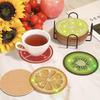 Amyaker Diamond Art 12 Fruit Coasters with DIY Beaded 5D Diamond Painting Coaster Craft Kit for and Arts and Crafts Supplies Kit, Holder, Coasters,
