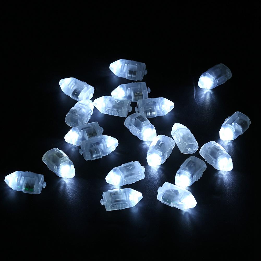 1 Set 50Pcs Waterproof LED Lights for Paper Lantern Ballon Wedding Party Decor White