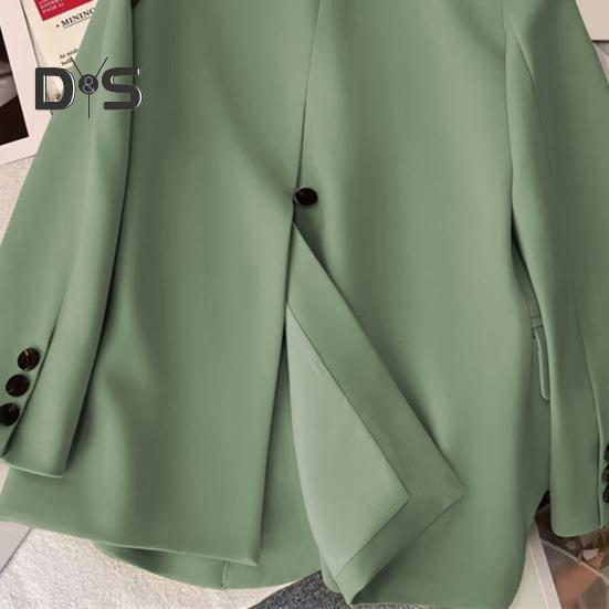 Women's Suit Spring Autumn Female Top Office Lady Blazer Loose Fit Thin Jacket Lapel Collar Coat for Work Leisure Time