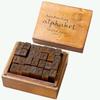 Moin Moin Handwritten Alphabet Stamp Set with Symbols and Lowercase Letters In a Wooden Perfect for and Product 2207stp16 28-piece Box. Schedules,