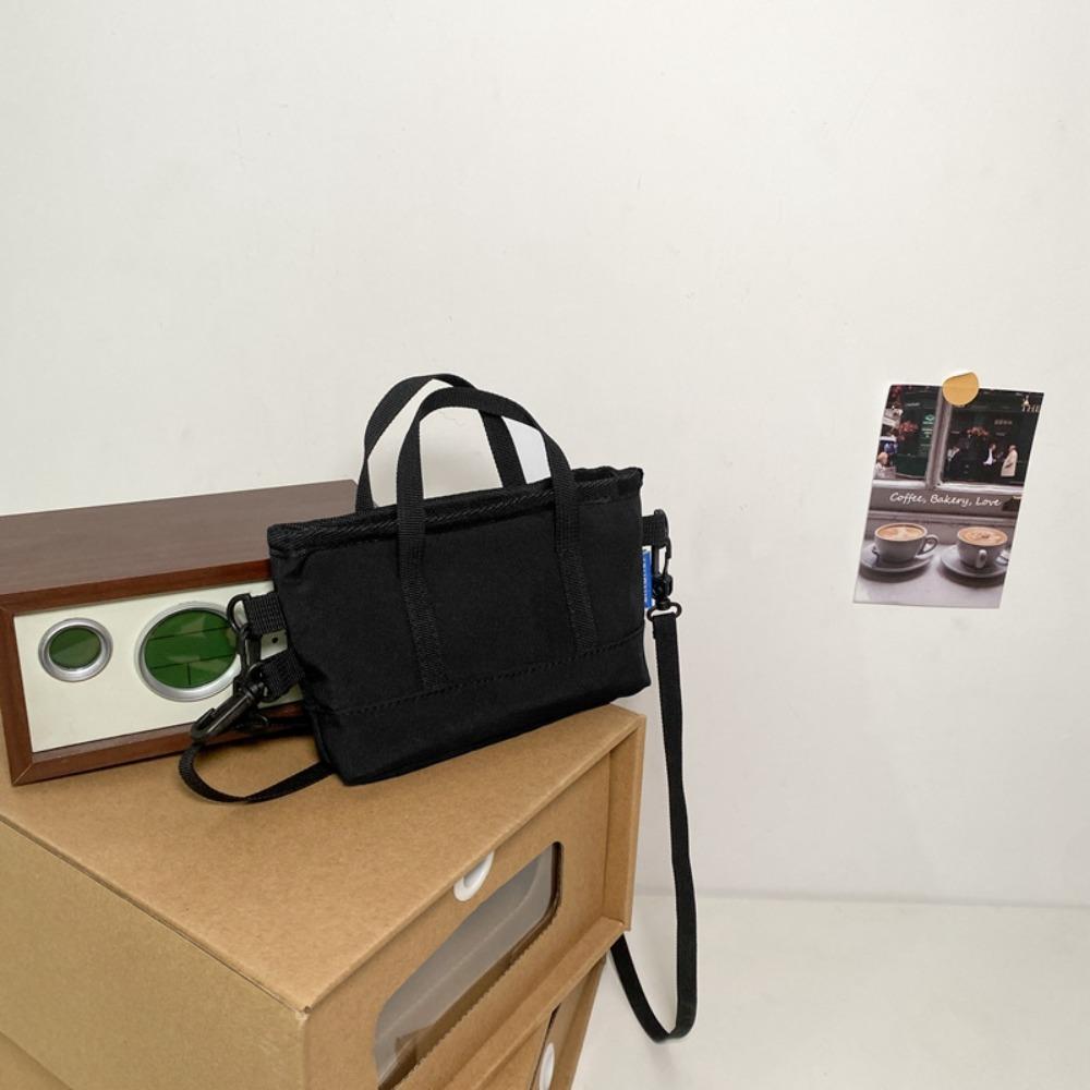 

Mini Messenger Bag Portable Small Purse Practical Nylon Crossbody Bag Student L чёрный