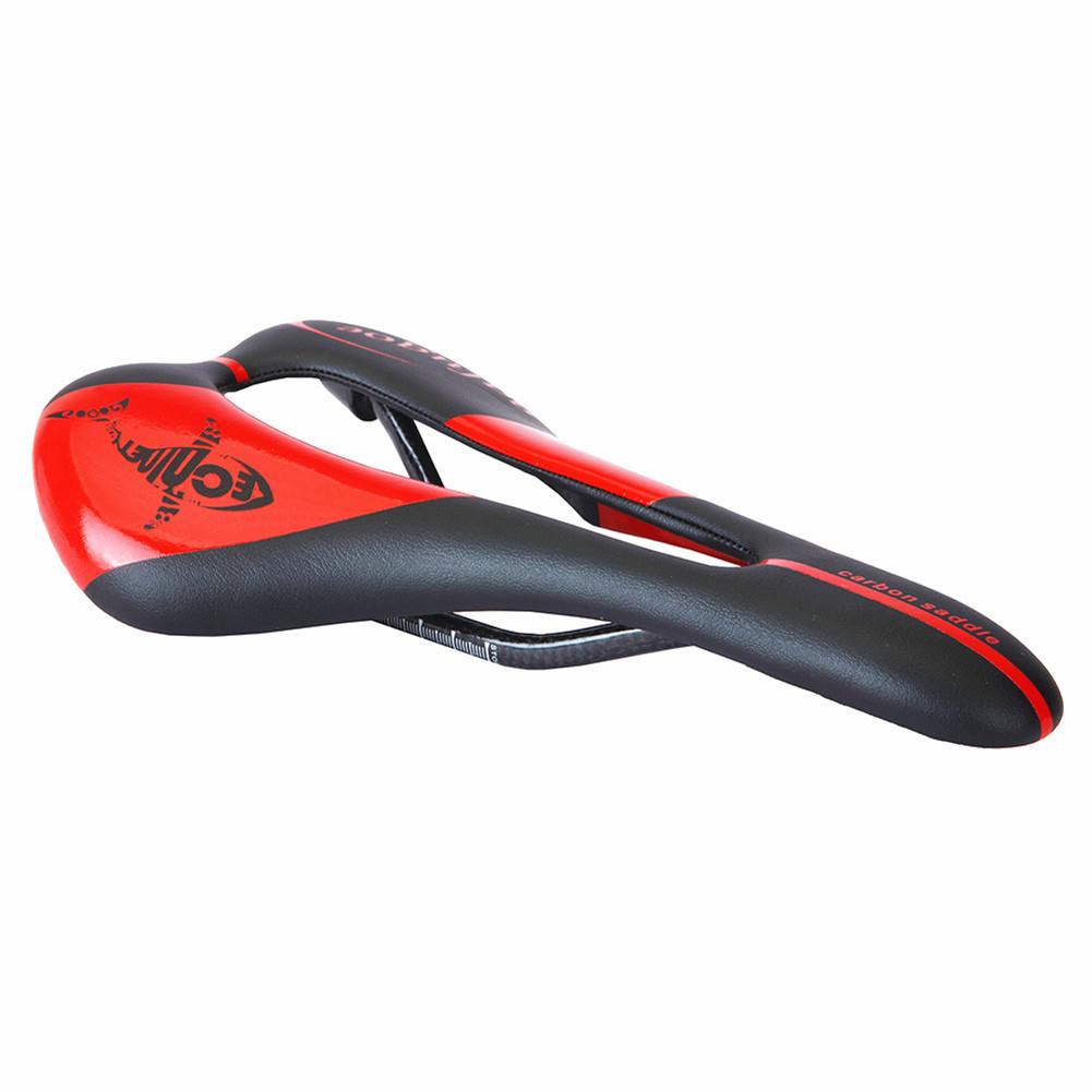 Bicycle Seat Saddle Full Carbon Fibre Lightweight Hollow Breathable Cushion Mountain Bikes Accessories