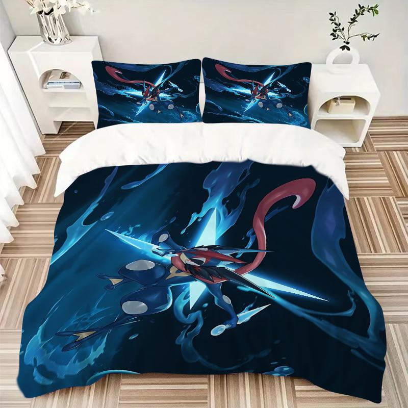 Ethereal Water Warrior Printed 3pcs Bedding Set Soft Microfiber 1 Duvet Cover And 2 Pillowcases Home Bedroom Decor Xmas Gift K1621