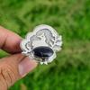 Sterling Silver Sodalite Gemstone Handmade Wife Anniversary Statement Bezel Ring