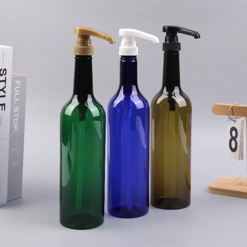 1 Pcs 750Ml Colorful Pet Bottle Coffee Syrup Bee Drip Storage Dispenser Pump Bottle Squeeze Milk Bottle Honey Jar Container