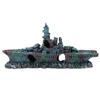 Simulation Resin Hide Boat Fish Tank Aquarium Ornaments Decor