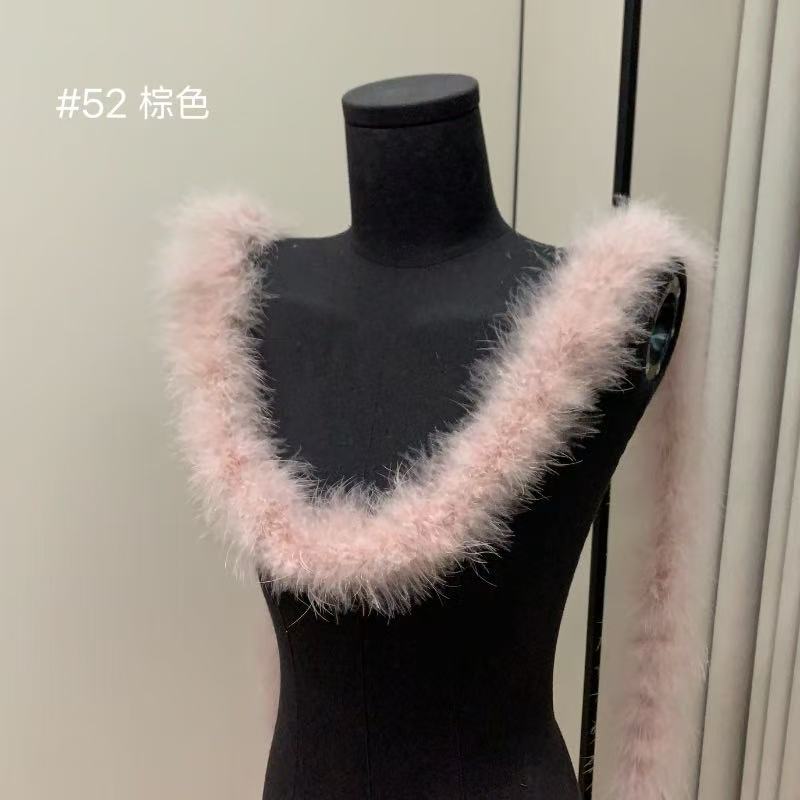 Bunte Federstreifen Truthahnfederstreifen Performance Tanzkostüm Dekomaterialien DIY Textilzubehör