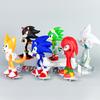 Sega Sonic the Hedgehog 6-Piece Figurine Set, 17cm Multicolor Action Figures, Collectible Character Toys for Kids