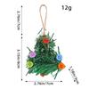 2 Pcs Buttons Mini Christmas Tree Accessories Christmas Tree Pendant Christmas Decoration  Gift