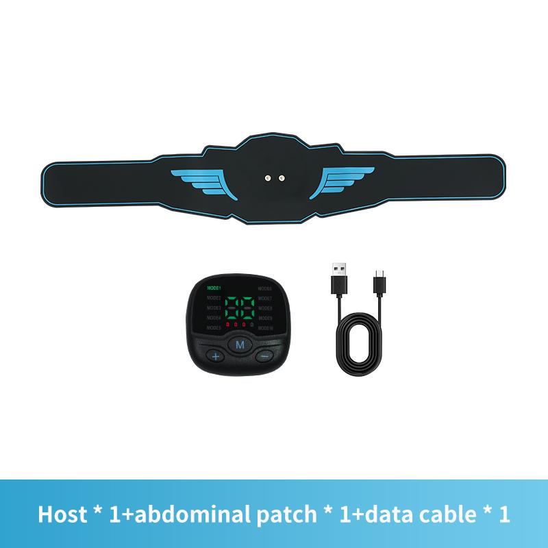 

EMS стимулятор мышц электрический тренажер для пресса массажный тонизирующий пояс тонер домашний тренажерный зал фитнес-массажер для стройного тела похудение унисекс blue