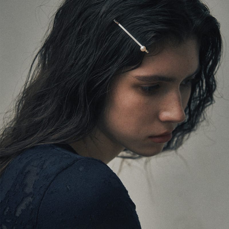 Grüne Cent.19 / Butterkugel-Haarnadel