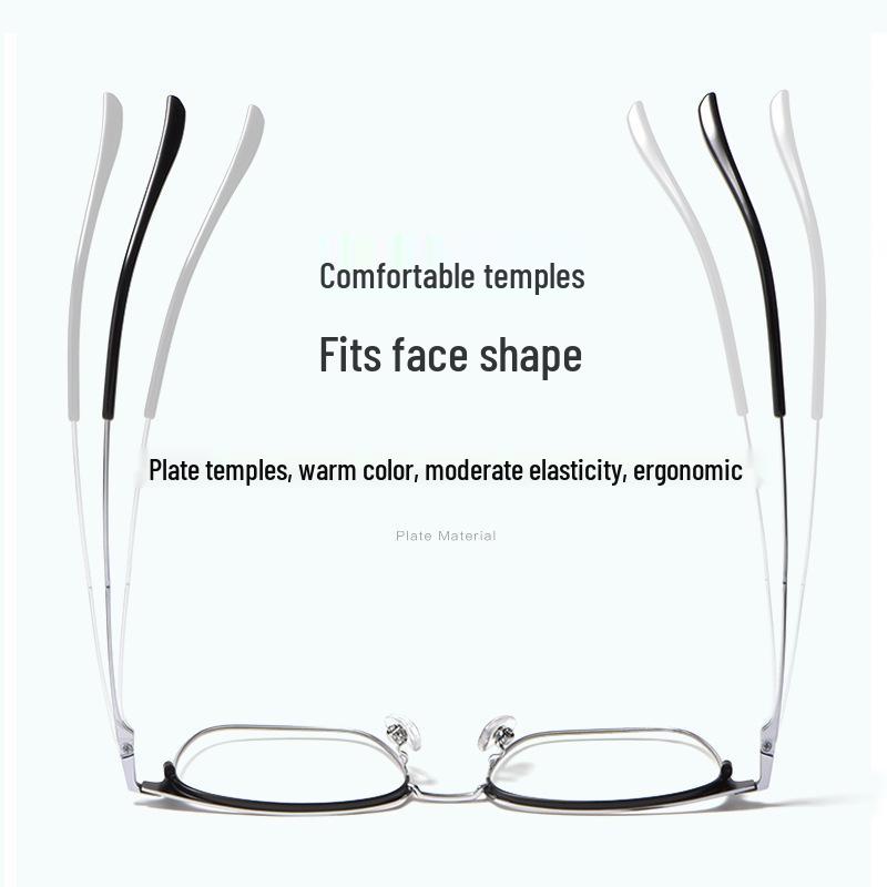 Rame de ochelari pentru bărbați, ultralegere, retro, cu jantă completă, din aliaj metalic, pentru lentile de prescripție