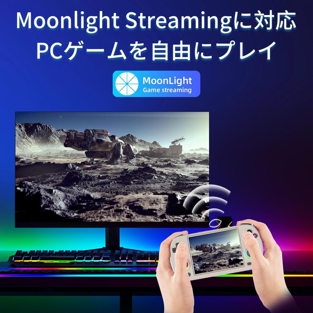 Anbernic RG40XX H Whatsko Portable Game 64GB Linux IPSOCA Full Bluetooth for Online RGB Gray Ultra-Slim Console, RAM, System, 4.0-inch Screen, WiFi,