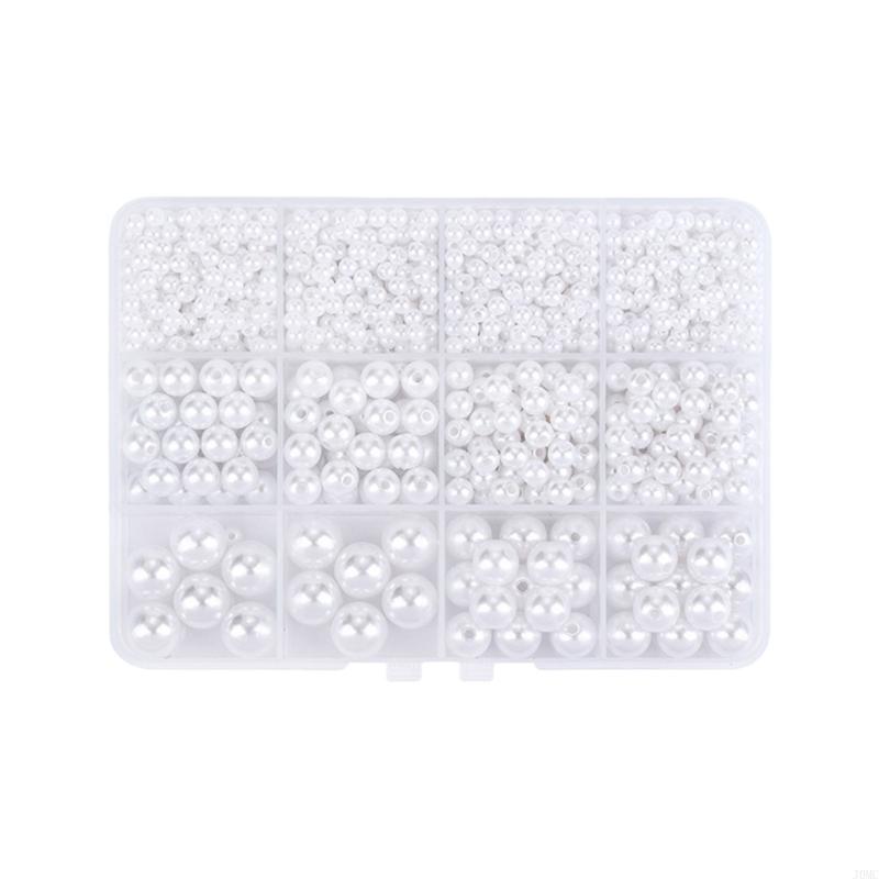 Multipurpose Plastic Pearls Set For Hair Jewelry Designs And Crafting Supplies J0MC