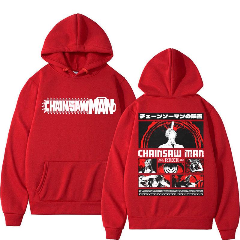 Japanese Anime Chainsaw Man Graphic Hoodie Men Women Fashion Vintage Cartoon Manga Sweatshirt Fleece Oversized Cotton