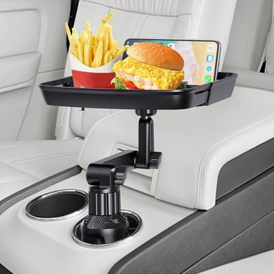Yemek için Araba Tepsisi Ayarlanabilir Bardak Tutucu Tepsi Çok Amaçlı Telefon Tutucu Yemek Tepsisi Otomatik