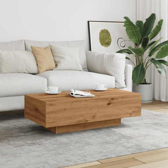 VidaXL Coffee Table Artisan Oak 100x49.5x31 Cm Engineered Wood 856405