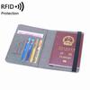 Unisex RFID Leather Passport Bag Document Package Portable Travel Ultra Thin Passport Holder