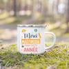 Mistresse Maitre On Vacation Print Enamel Coffee Mug Drinks Milk Cup Camping Mugs Graduate Teacher's Day Thanks Gift for Teacher