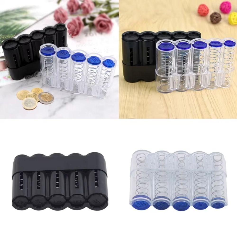 Transparent Coin Storage Box Plastic Money Boxes New Coin Purse