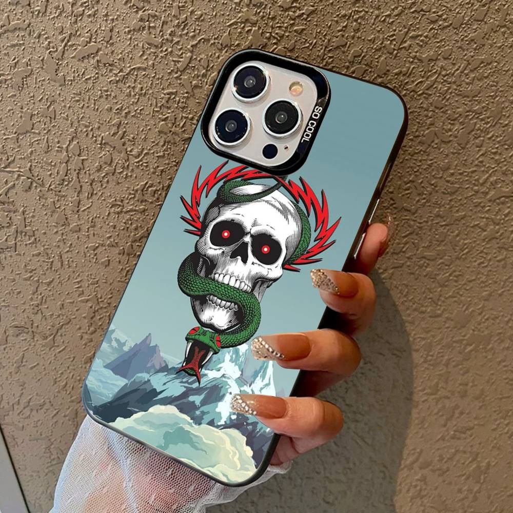 

Skateboard Brand P-Powell P-Peralta Phone Case For IPhone 17 16 15 14 13 Pro Max Plus Matte Color Back Cover iPhone 16