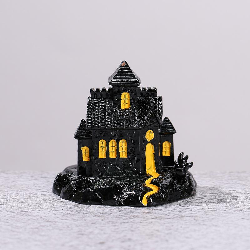 Halloween Cute Pumpkin Lantern Ghost Trinket Micro-landscape Plant Accessories, Keychain Pendant