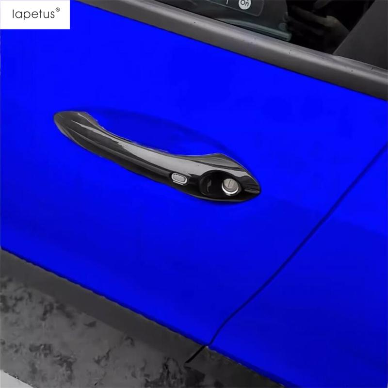 Car Door Handle Bowl Cap Pull Doorknob Catch Decoration Cover Trim For Chevrolet Tracker Trax  2024 Carbon Fiber Accessories