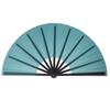 Chinese Martial Arts Kung Fu Fan Tai Chi Dance Fan Plastic Stage Performance Folding Fan Solid Color Fan Photo Prop