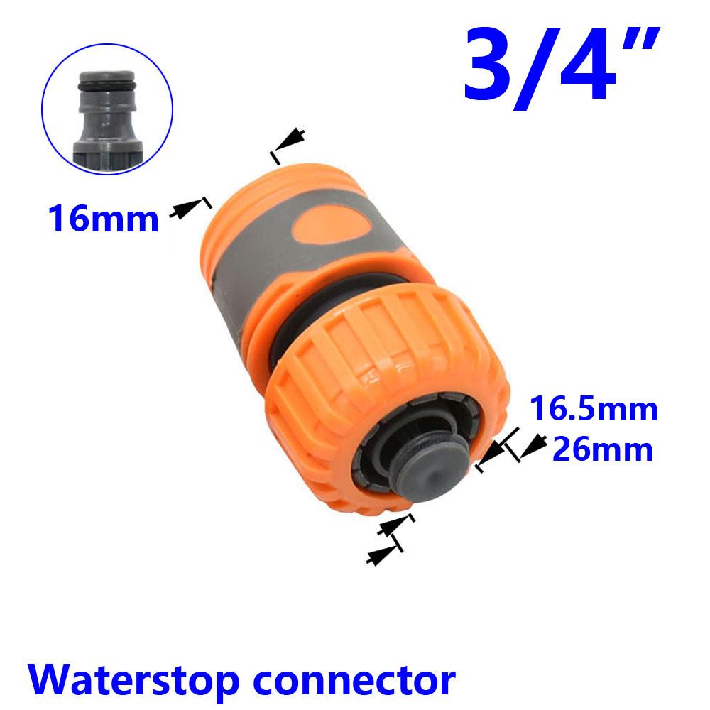 Garden Hose Fittings 1/2 3/4 1 Inch Quick Connector Water Waterstop Connector Car Wash Water Gun Adapter 1pcs