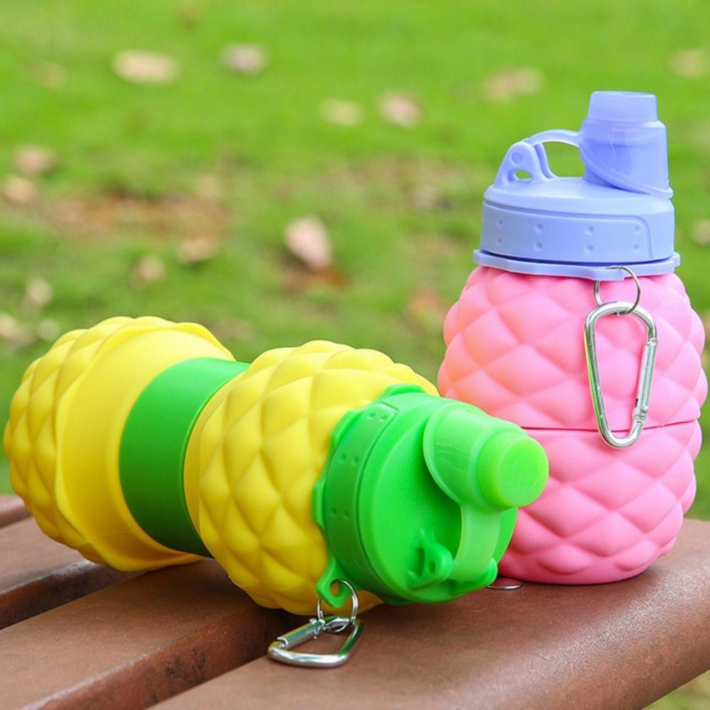Fruit Shape Retractable Water Bottles Foldable Collapsible Water Bottles Outdoor