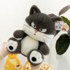 Мультяшная крутая кошка, плюшевая игрушка, детская кукла, подарок для обмена кольцами на ярмарке у храма, офисная подушка