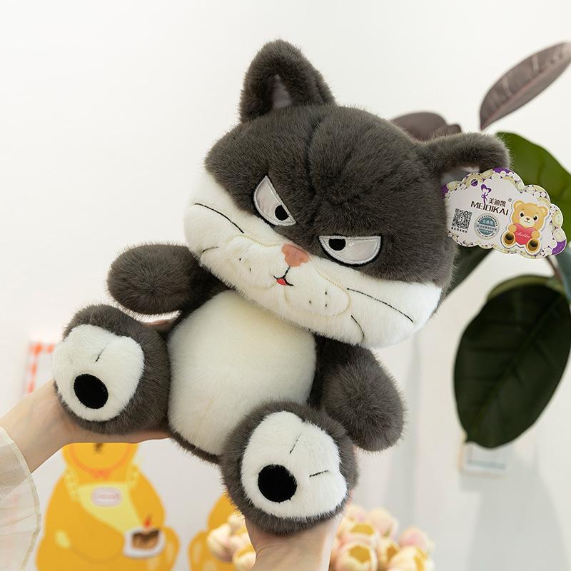 Мультяшная крутая кошка, плюшевая игрушка, детская кукла, подарок для обмена кольцами на ярмарке у храма, офисная подушка