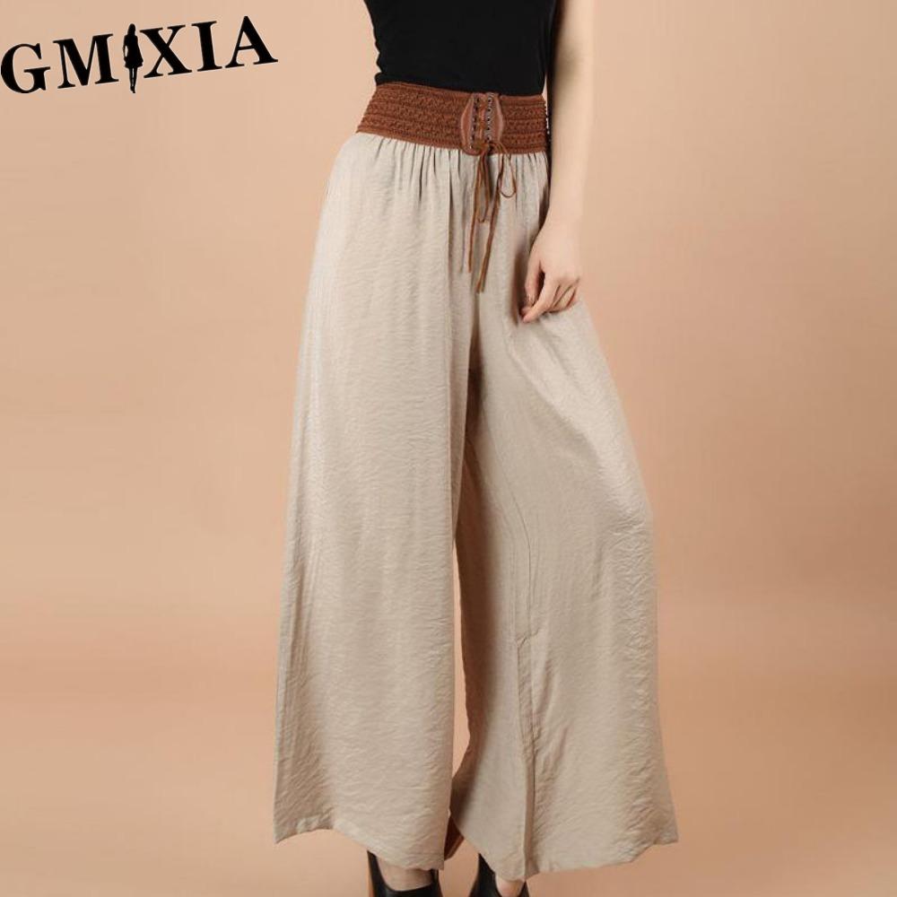 

GMXIA Женские Модные Повседневные Однотонные Брюки и Капри с Принтом one size слоновая кость