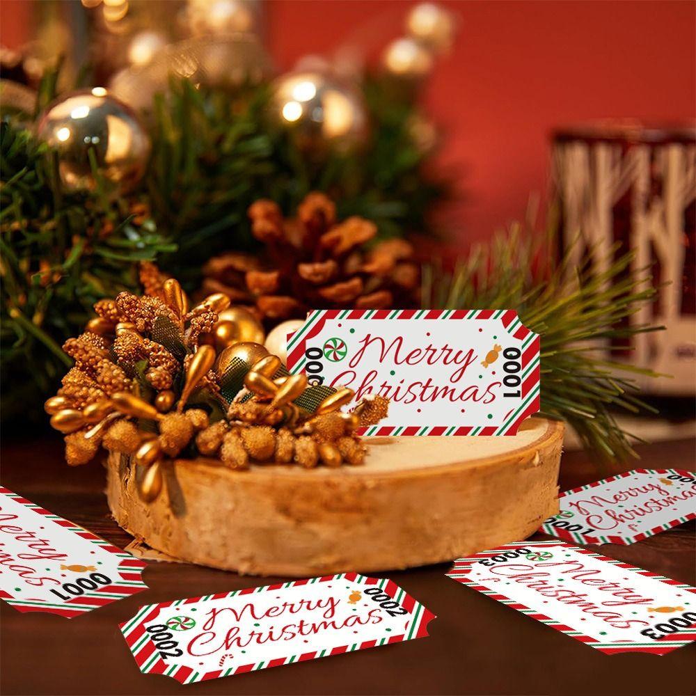 500PCS Printed Vivid Tearable Tickets Colorful Christmas Raffle Coupon  Garden Party