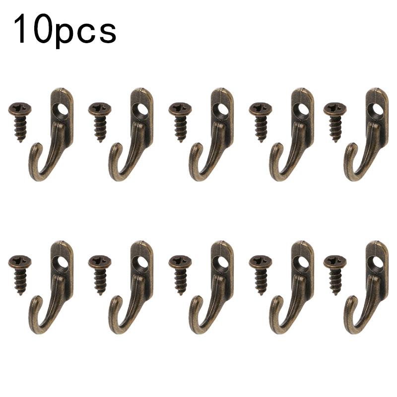 Zinc Alloy Coat Hooks Vintage Bronze Hangers Multi-Purpose Wall Hook Adhesive Door Hangers Load Rack Strong Bathroom Kitchen