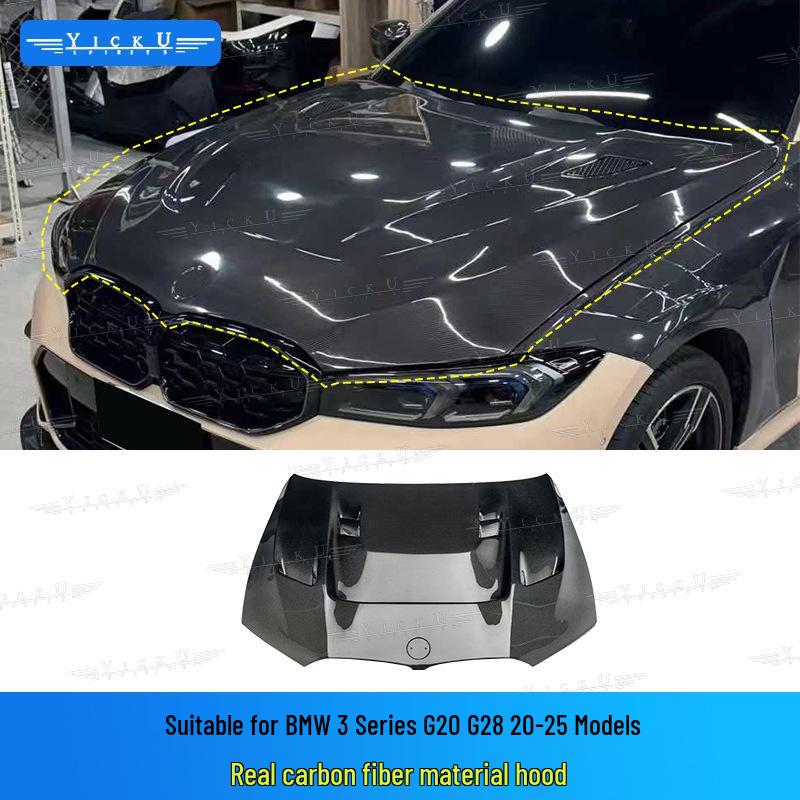 BMW 3 Series G20 AE Style Body Kit: Front Lip, Hood Deflectors, Rear Lip, Side Skirts, Fender