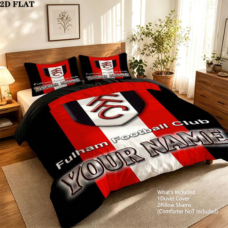 Custom Fulham Bedding Quilt Set Quilt Cover Pillowcase Home Decoration Birthday Gift (1 * duvet cover + 2 * pillowcase, without core)